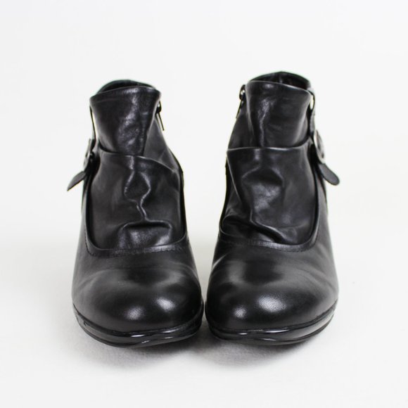 Remonte Dorndorf Black Faux Leather Ankle Boots - Picture 6 of 15